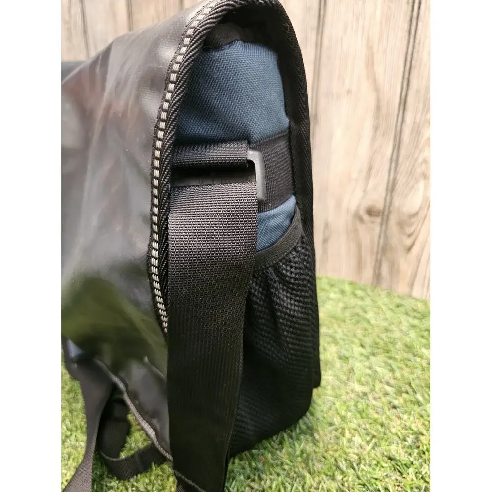 VTG Vintage Nike Crossbody Laptop Messenger Bag Teal Black Backpack Y2K